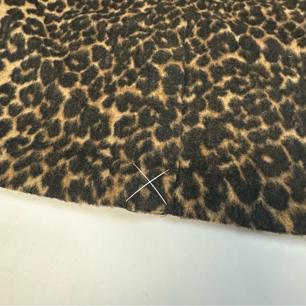 Talbots Leopard Print Pencil Skirt Wool Blend Size 2P Petite NWT - Picture 8 of 10